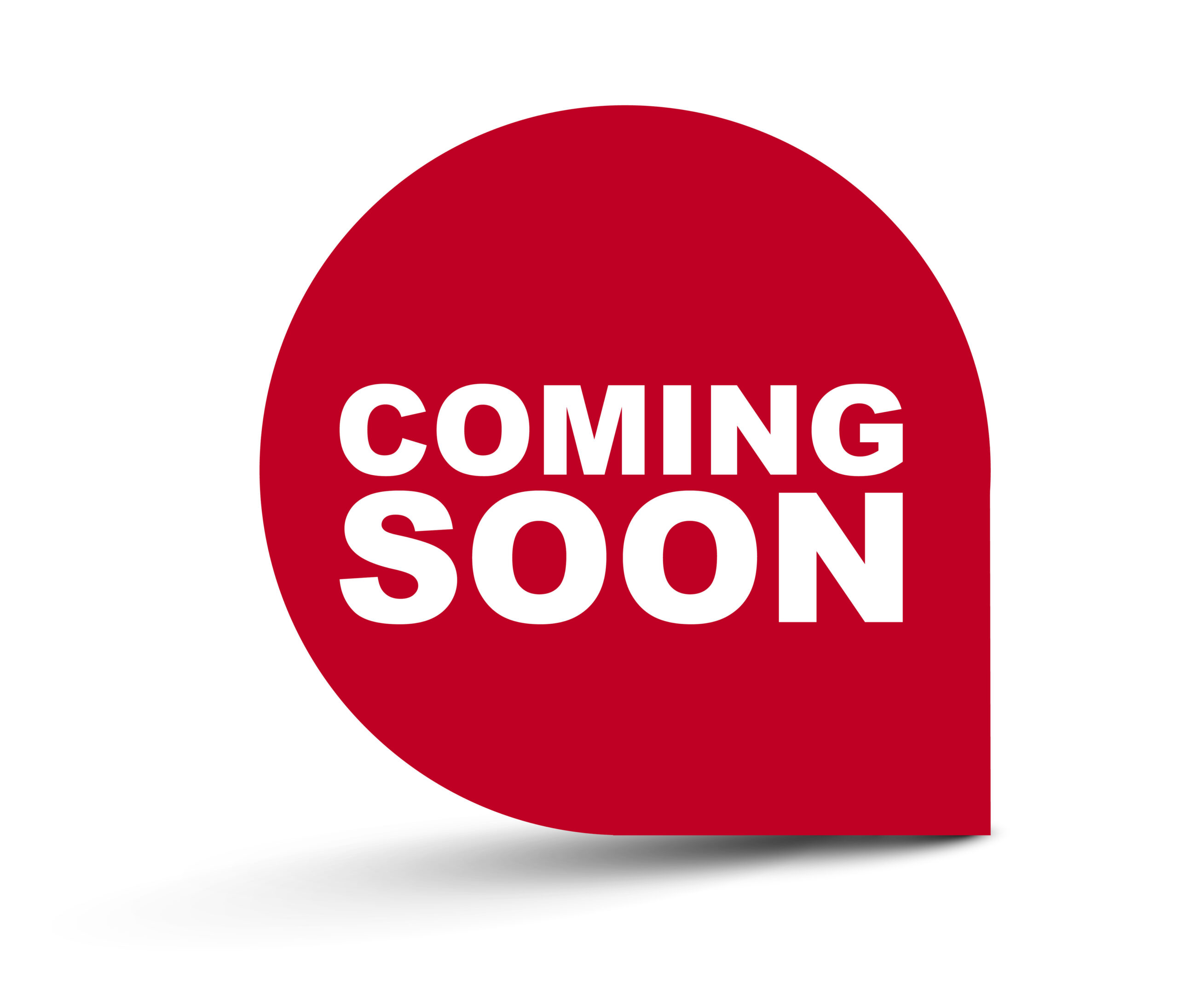 red vector banner coming soon