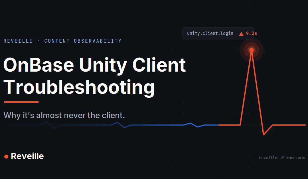OnBase Unity Client Troubleshooting: Symptom, Cause & Fix