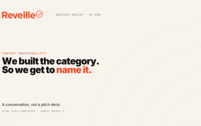 We built the category. So we get to name it. Recap