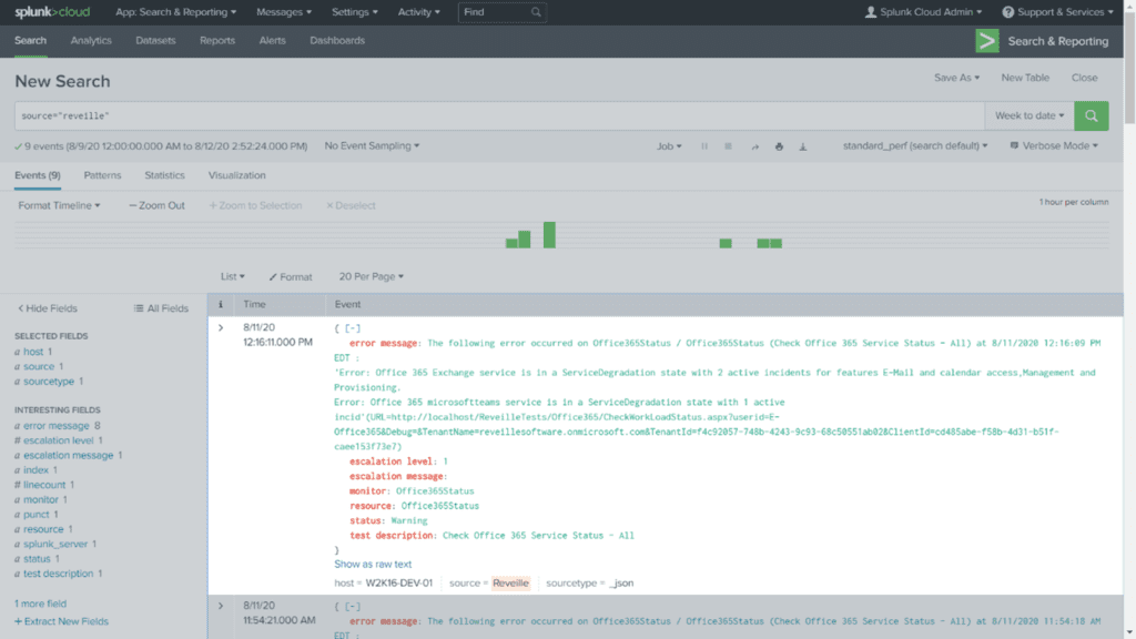 Splunk HTTP Event Collector